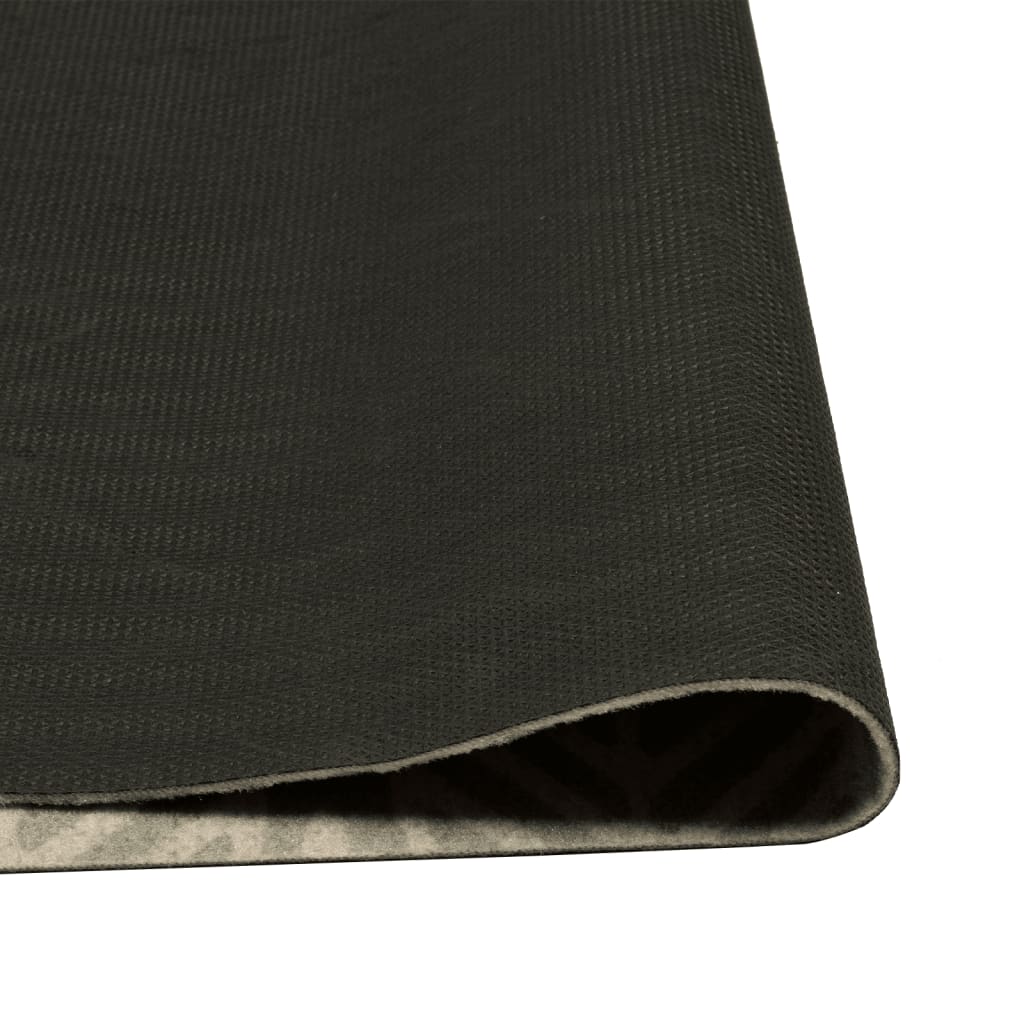 Washable Kitchen Rug Leaves 45x150 cm Velvet