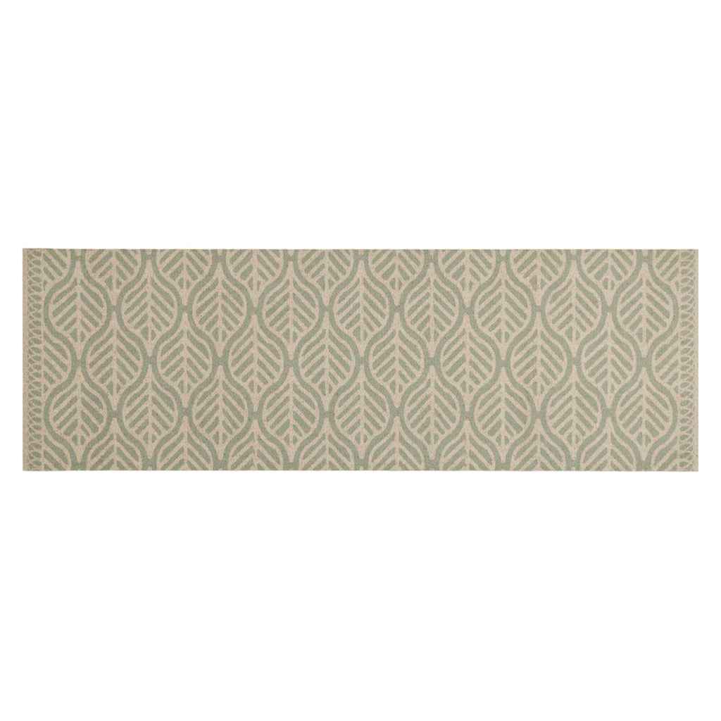 Küchenteppich Waschbar Blätter 60x180 cm Samt
