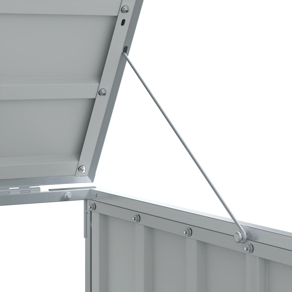 Waste Bin Storage for 1 Bin Grey 72x81x115 cm Steel