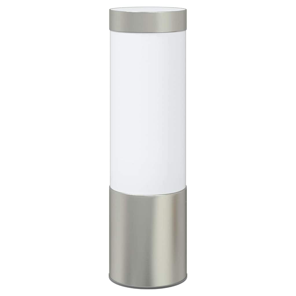 Applique murale argentée 12 x 8,5 x 27 cm acier inoxydable et plastique