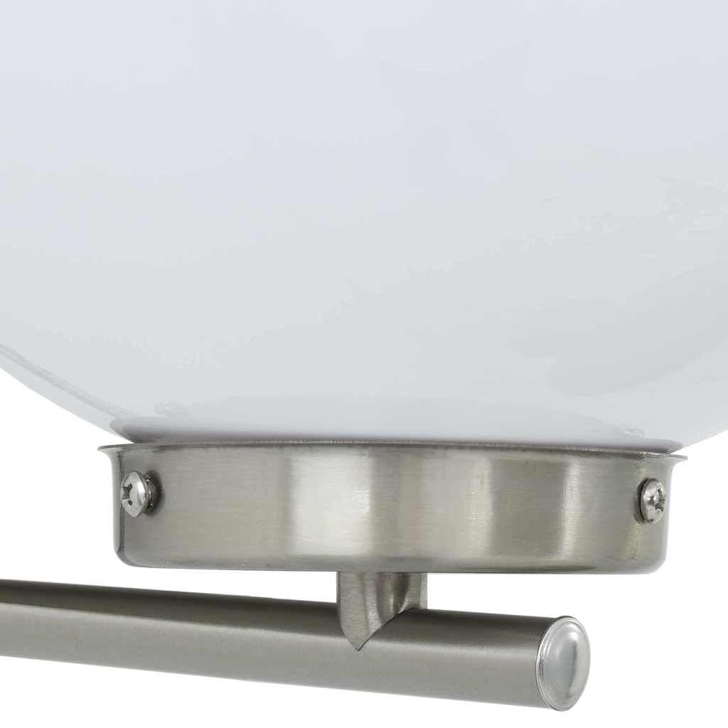 Outdoor Wall Light Silver 29 x 25 x 33 cm Stainless Steel and Plastic