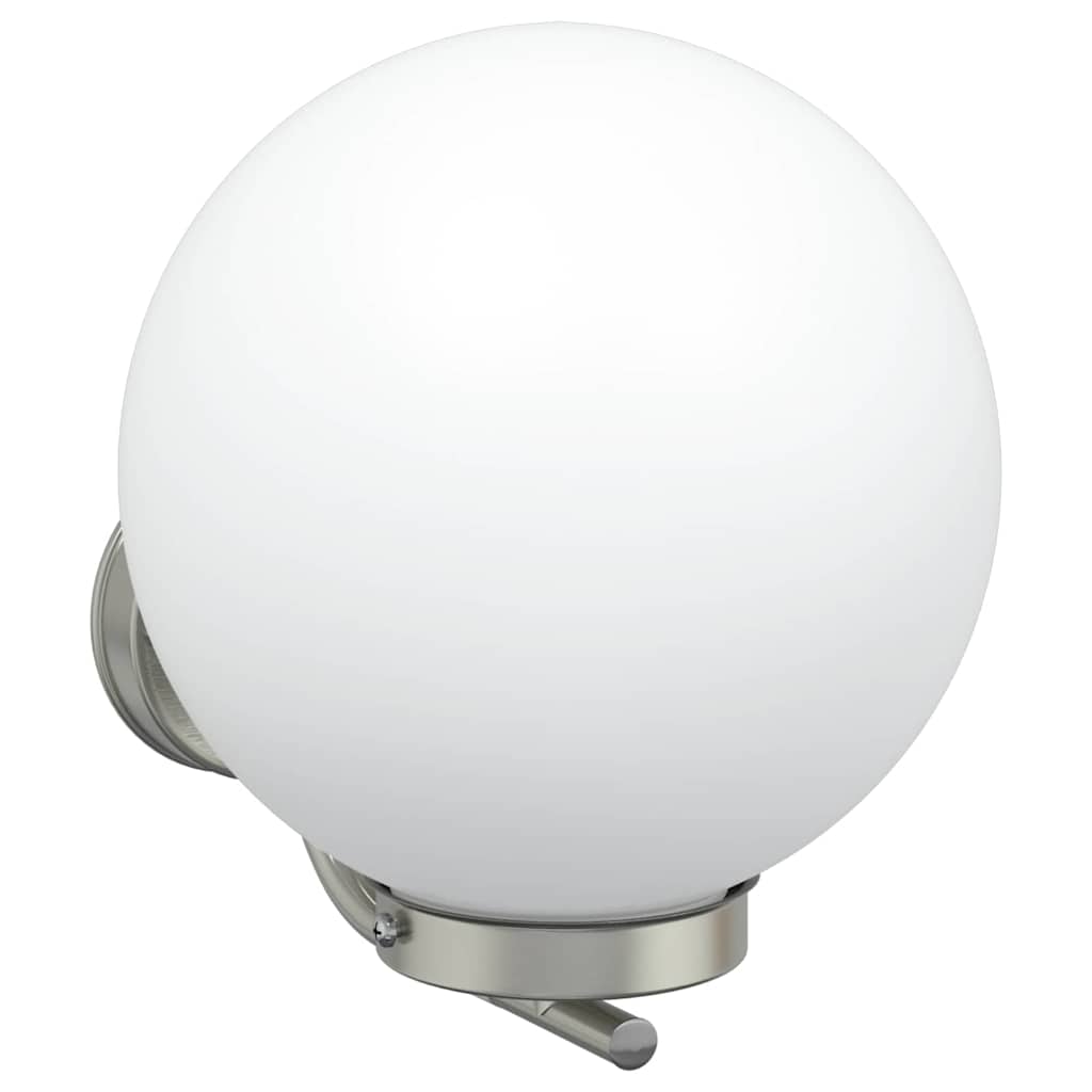 Outdoor Wall Light Silver 29 x 25 x 33 cm Stainless Steel and Plastic