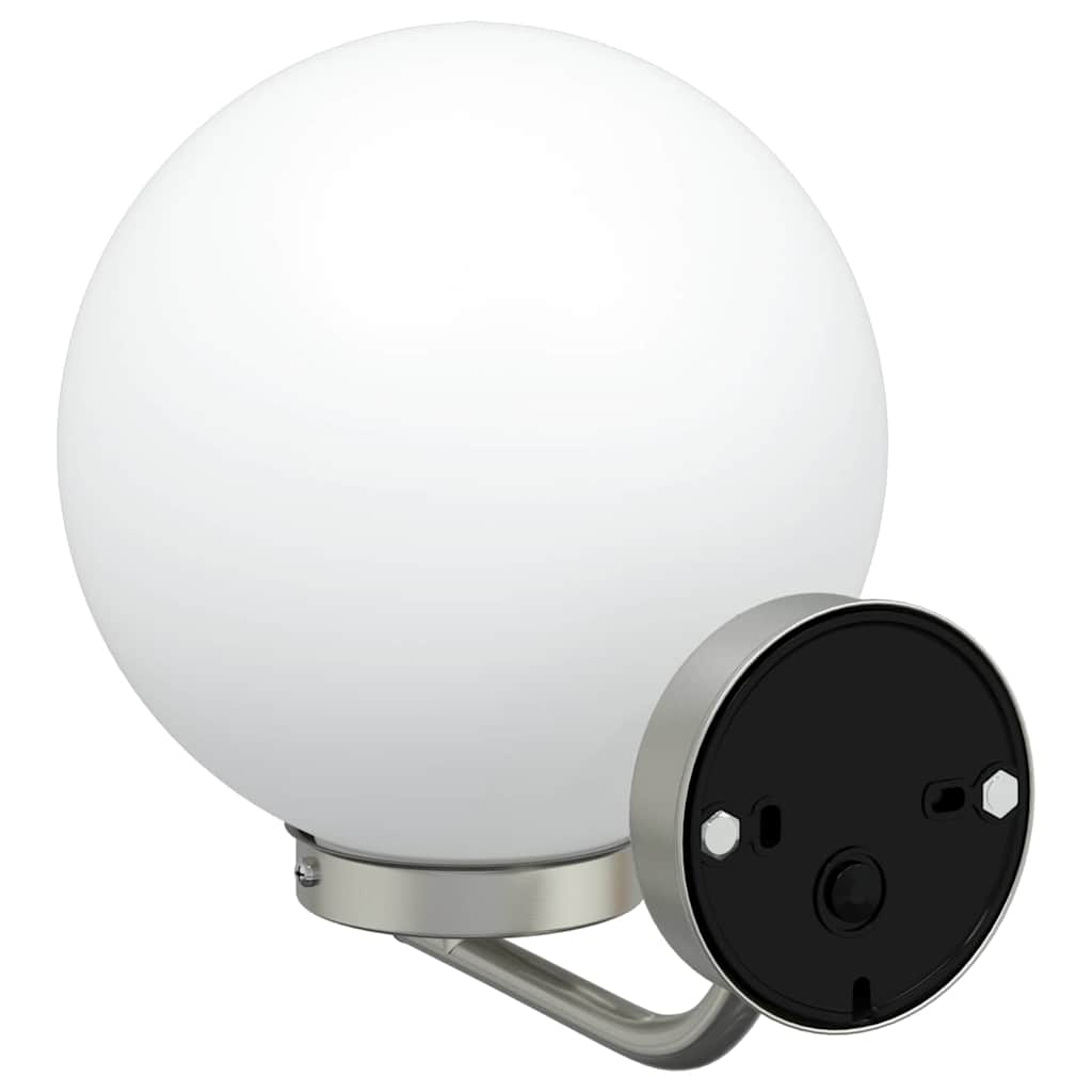 Outdoor Wall Light Silver 29 x 25 x 33 cm Stainless Steel and Plastic