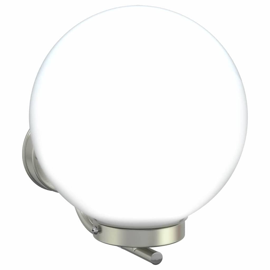 Outdoor Wall Light Silver 29 x 25 x 33 cm Stainless Steel and Plastic
