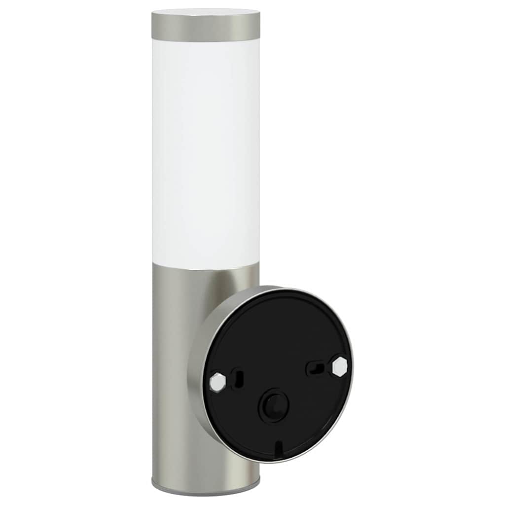 Outdoor Wall Lamp 2 pcs Silver 15 x 7.5 x 33 cm