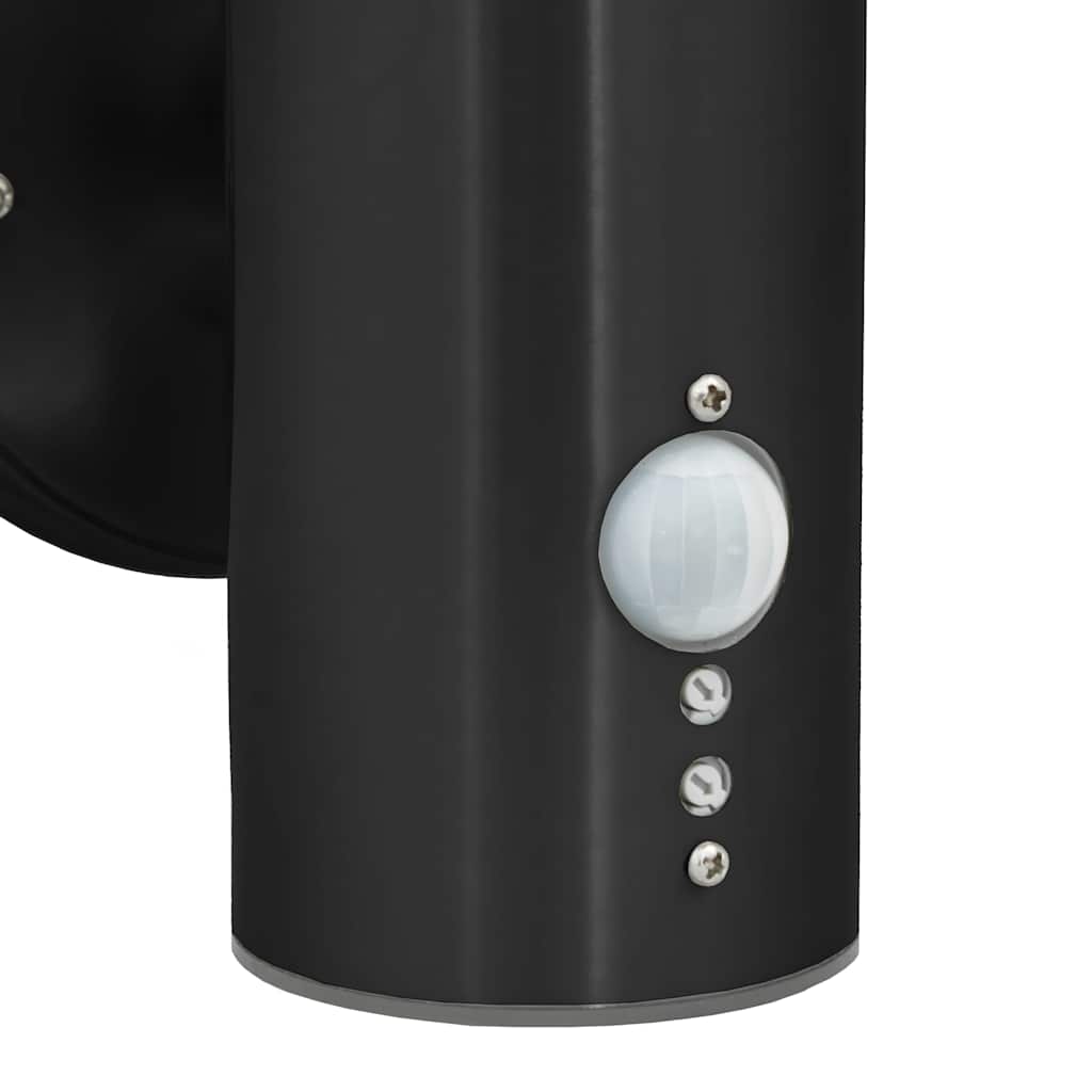 Outdoor Wall Light 2 pcs Black 15 x 7.5 x 33 cm