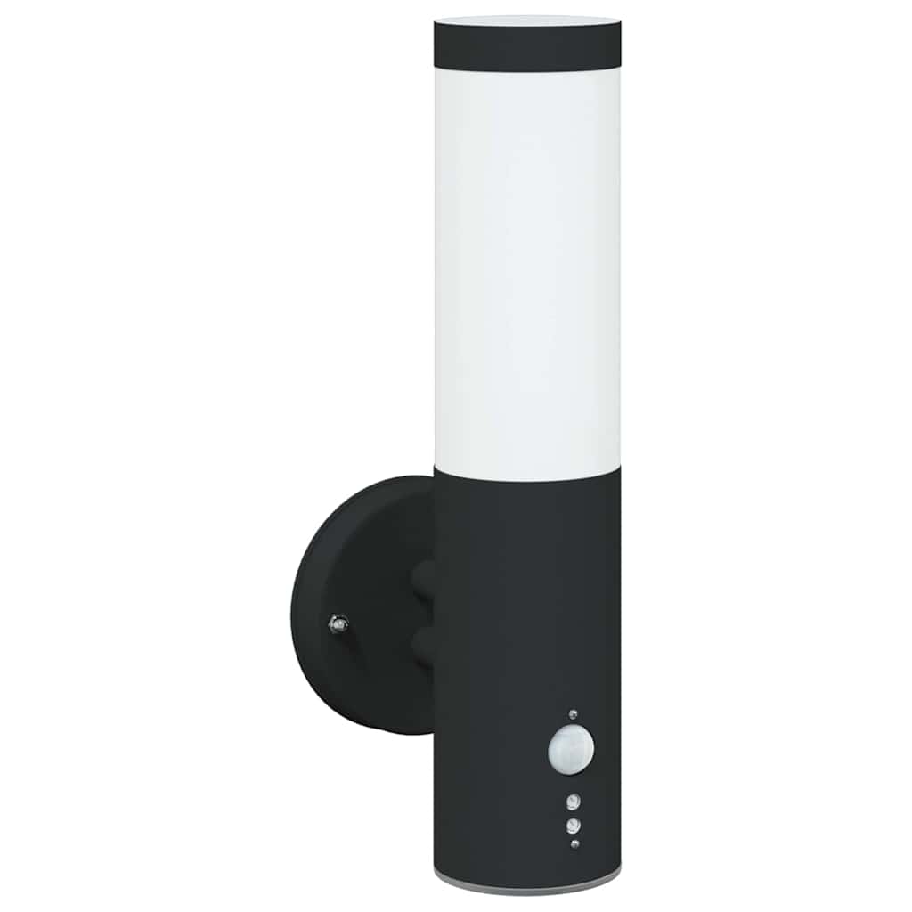 Outdoor Wall Light 2 pcs Black 15 x 7.5 x 33 cm