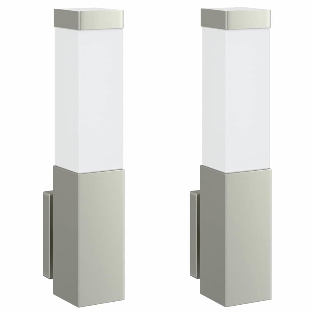 Außenwandleuchte 2 pcs Silber 10,5 x 6 x 33 cm