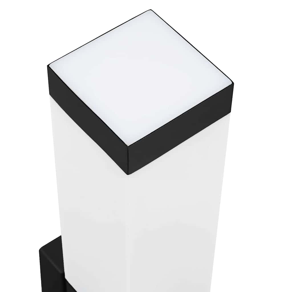 Outdoor Wall Light Black 10.5 x 6 x 33 cm Stainless Steel and Plastic