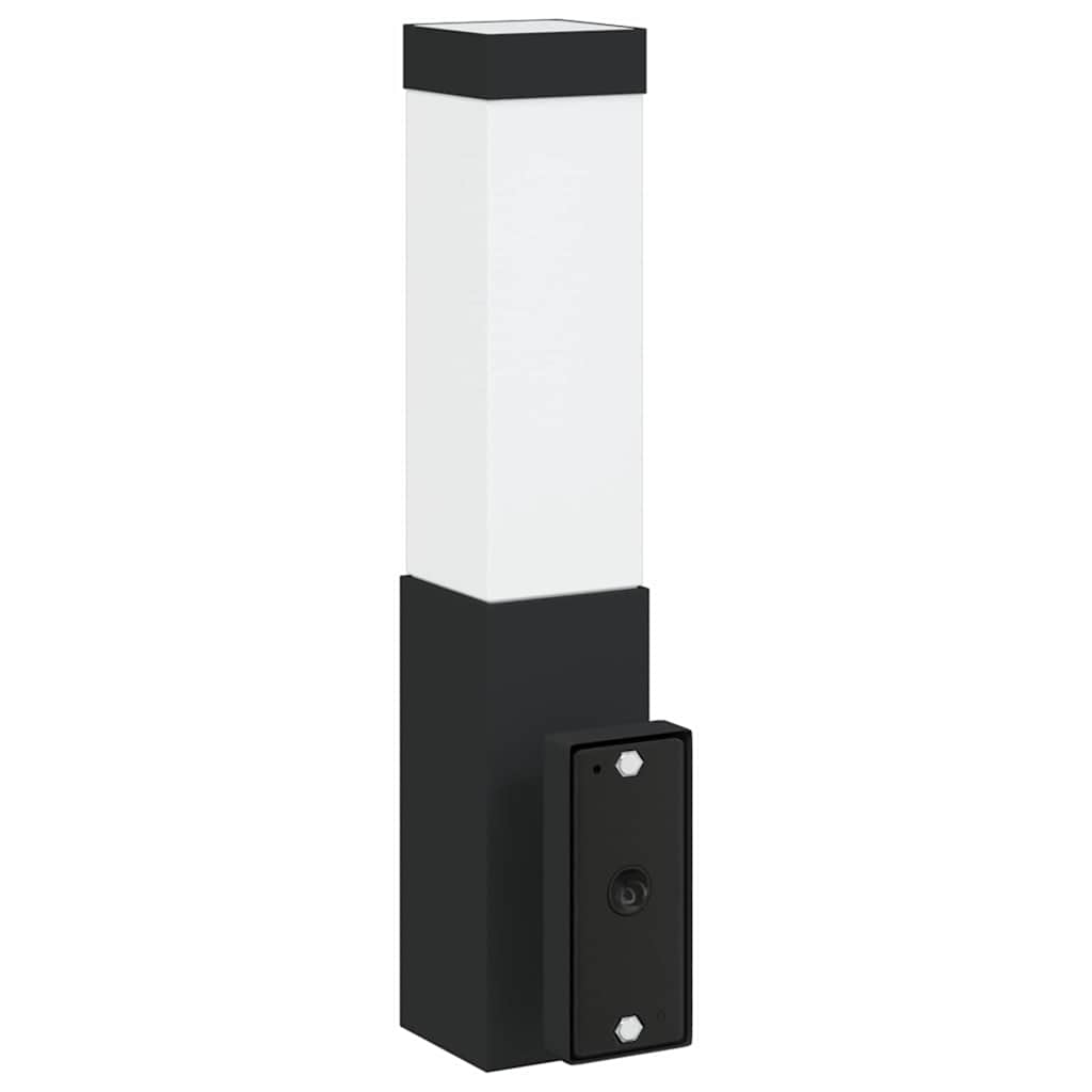 Outdoor Wall Light Black 10.5 x 6 x 33 cm Stainless Steel and Plastic