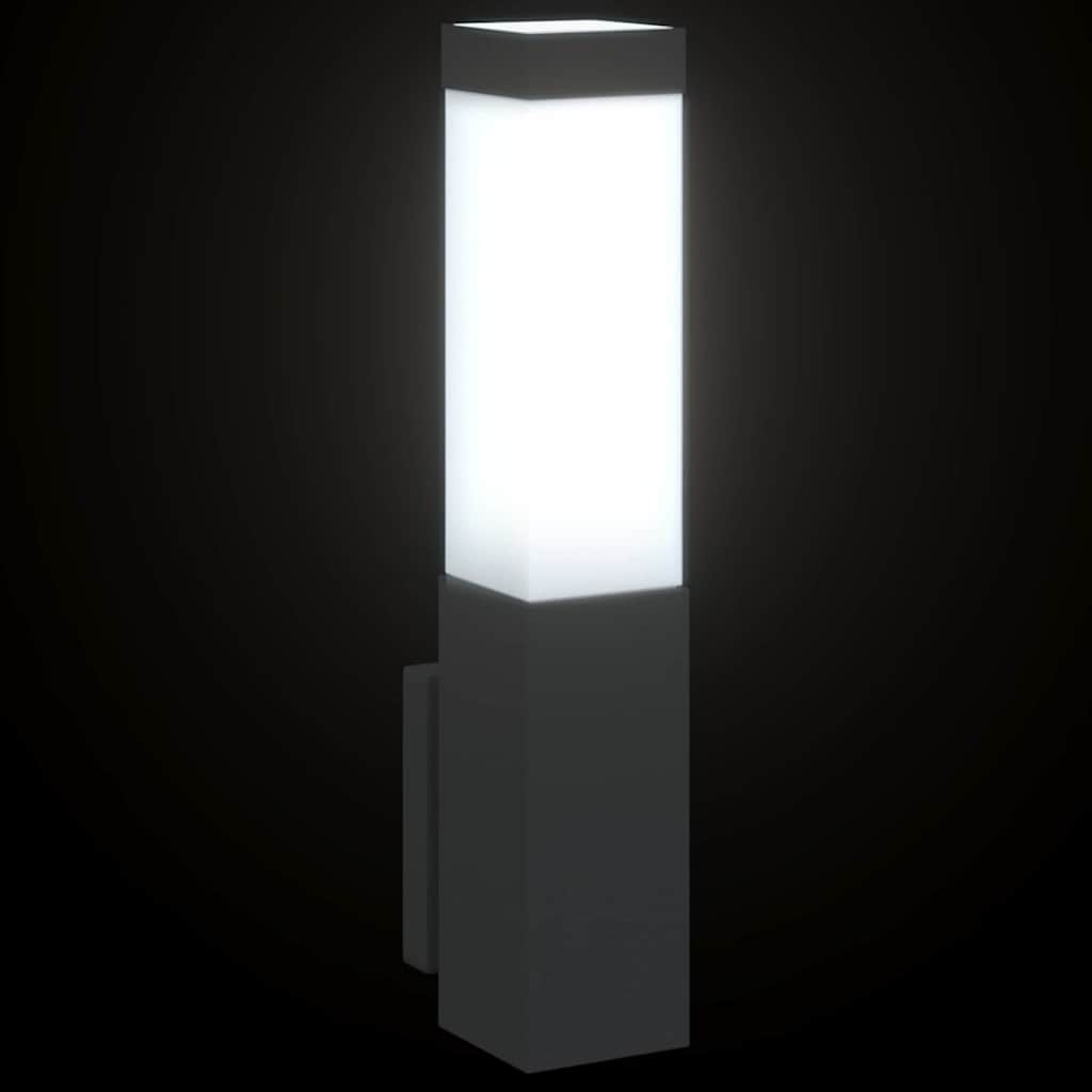 Outdoor Wall Light Black 10.5 x 6 x 33 cm Stainless Steel and Plastic