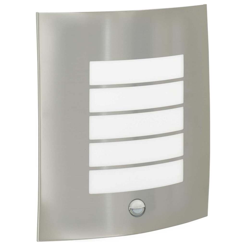 Outdoor Wall Light Silver 23.5 x 9 x 26 cm Stainless Steel and Plastic