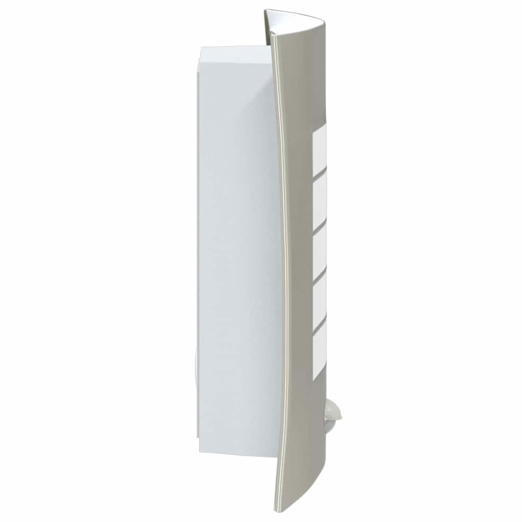 Outdoor Wall Light Silver 23.5 x 9 x 26 cm Stainless Steel and Plastic