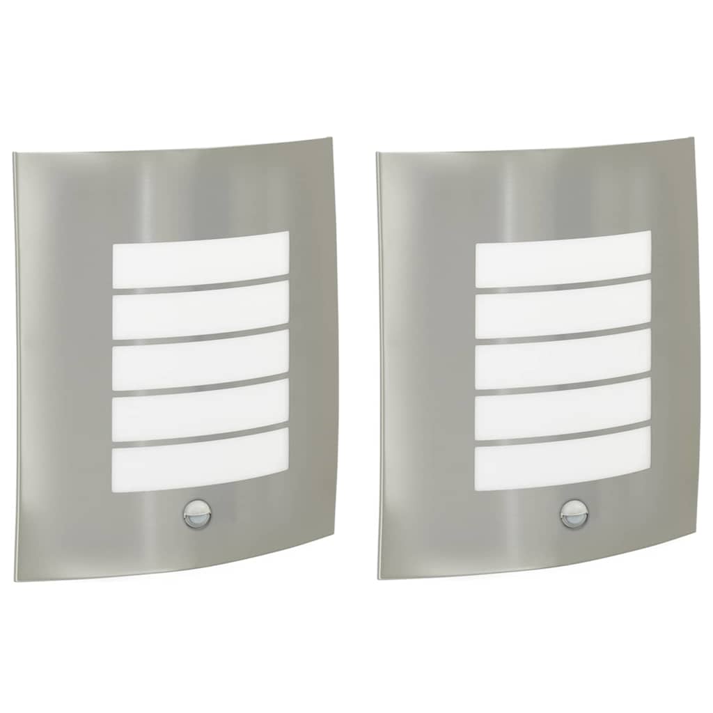 Außenwandleuchte 2 pcs Silber 23,5 x 9 x 26 cm