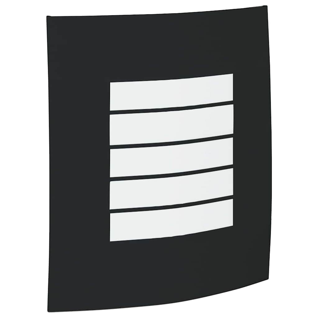 Applique d'extérieur noire 23,5 x 9 x 26 cm en acier inoxydable et plastique