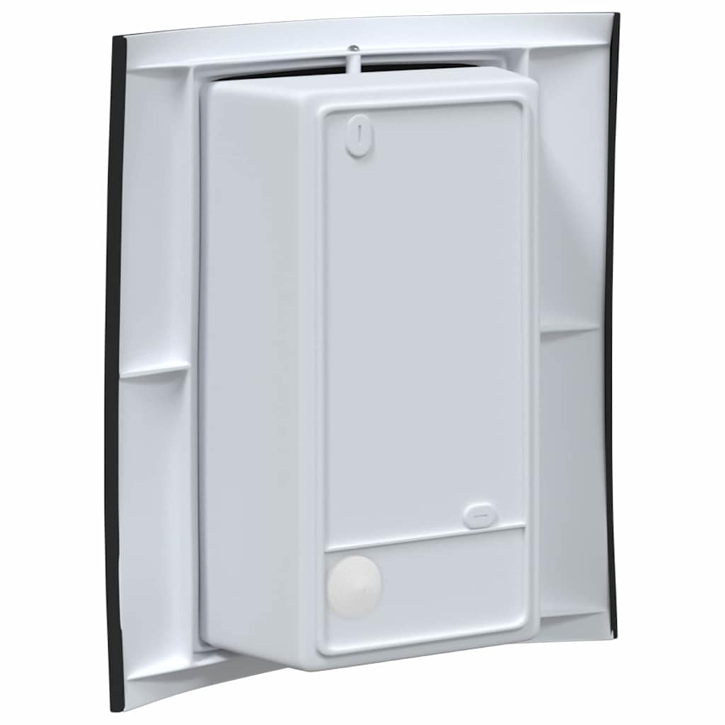 Applique d'extérieur noire 23,5 x 9 x 26 cm en acier inoxydable et plastique