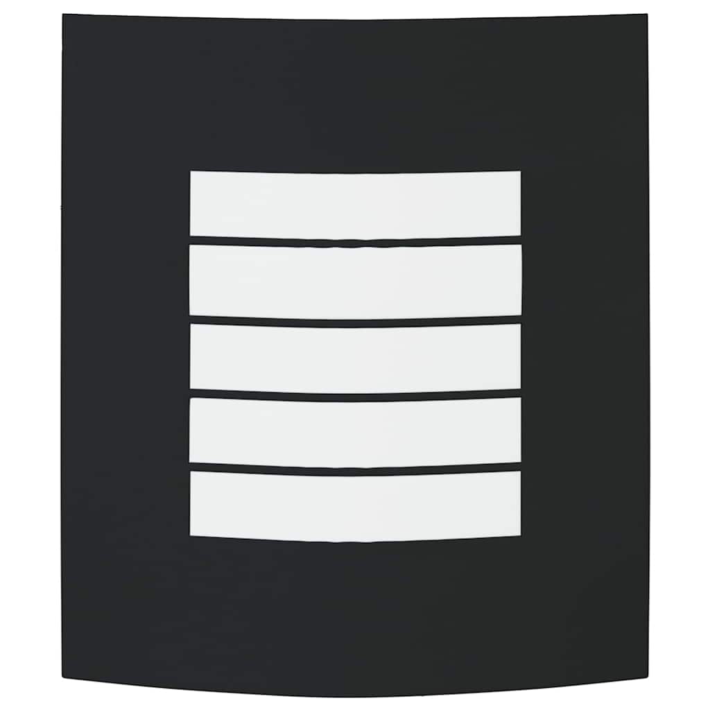 Applique d'extérieur noire 23,5 x 9 x 26 cm en acier inoxydable et plastique