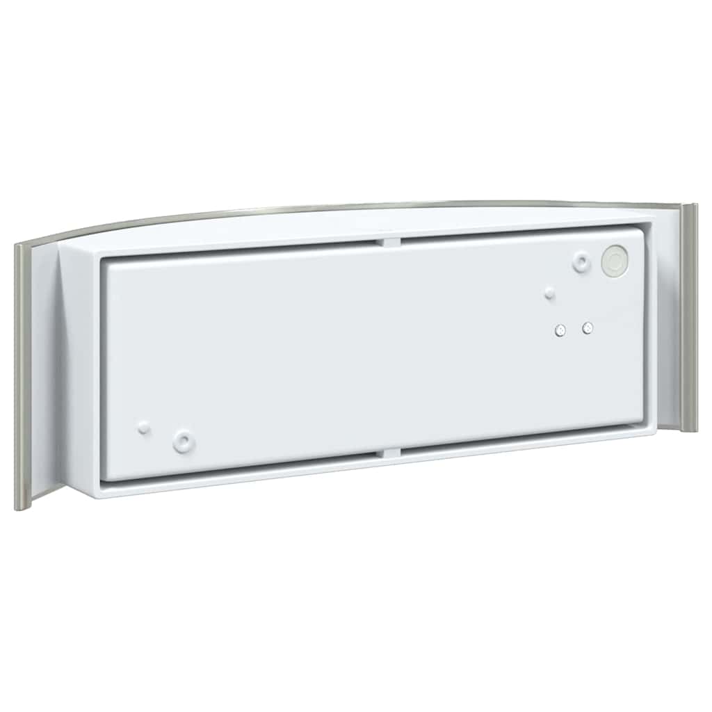 Applique murale extérieure argentée 32 x 10 x 10 cm acier inoxydable et plastique
