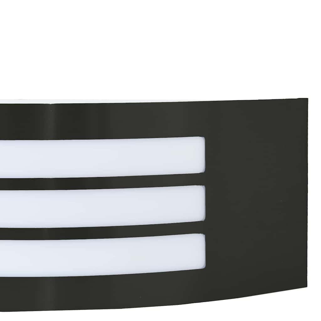 Outdoor Wall Light Black 32 x 10 x 10 cm Stainless Steel and Plastic