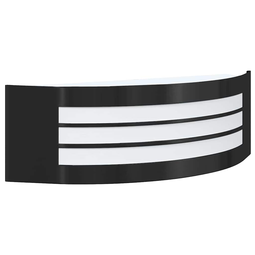 Outdoor Wall Light Black 32 x 10 x 10 cm Stainless Steel and Plastic