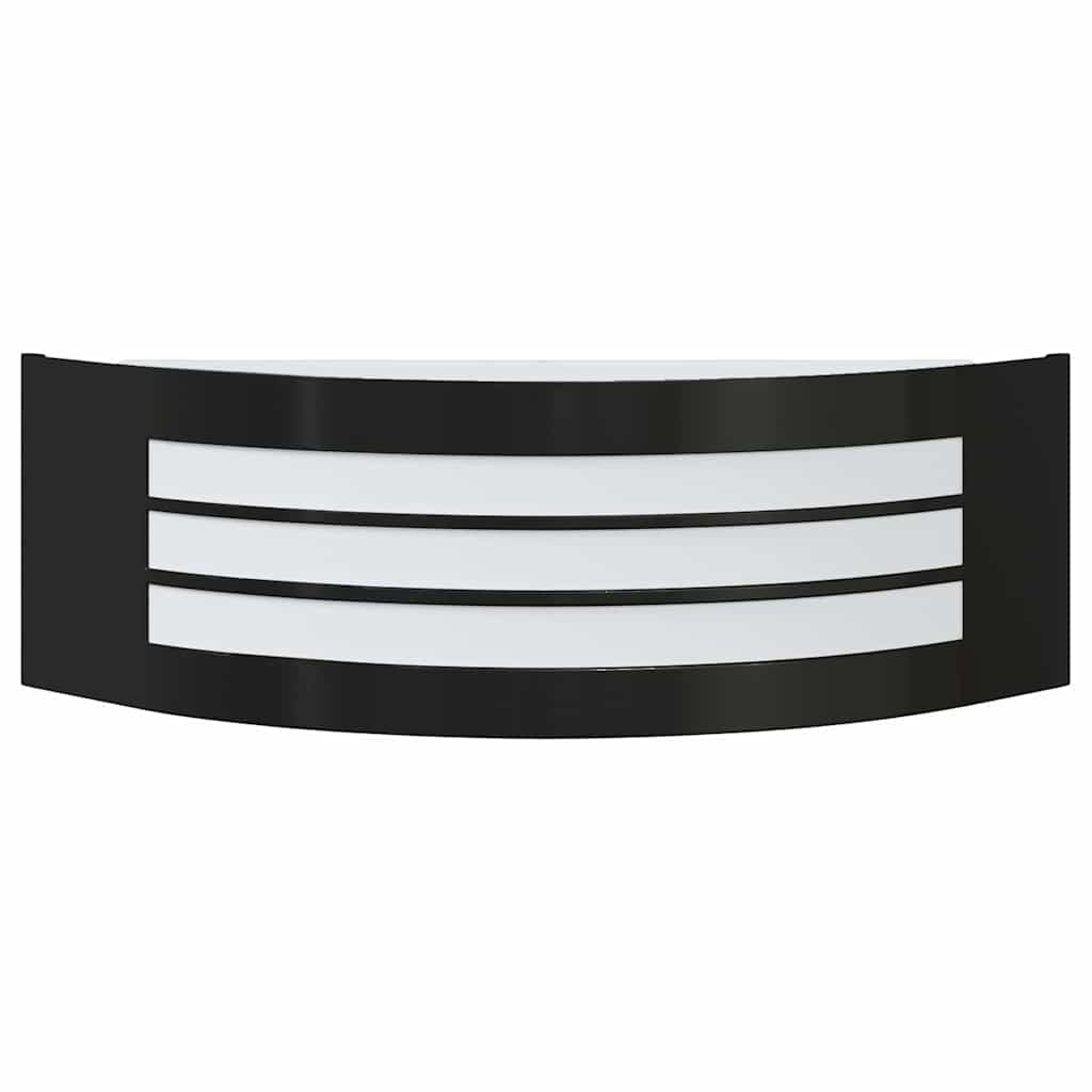 Outdoor Wall Light Black 32 x 10 x 10 cm Stainless Steel and Plastic