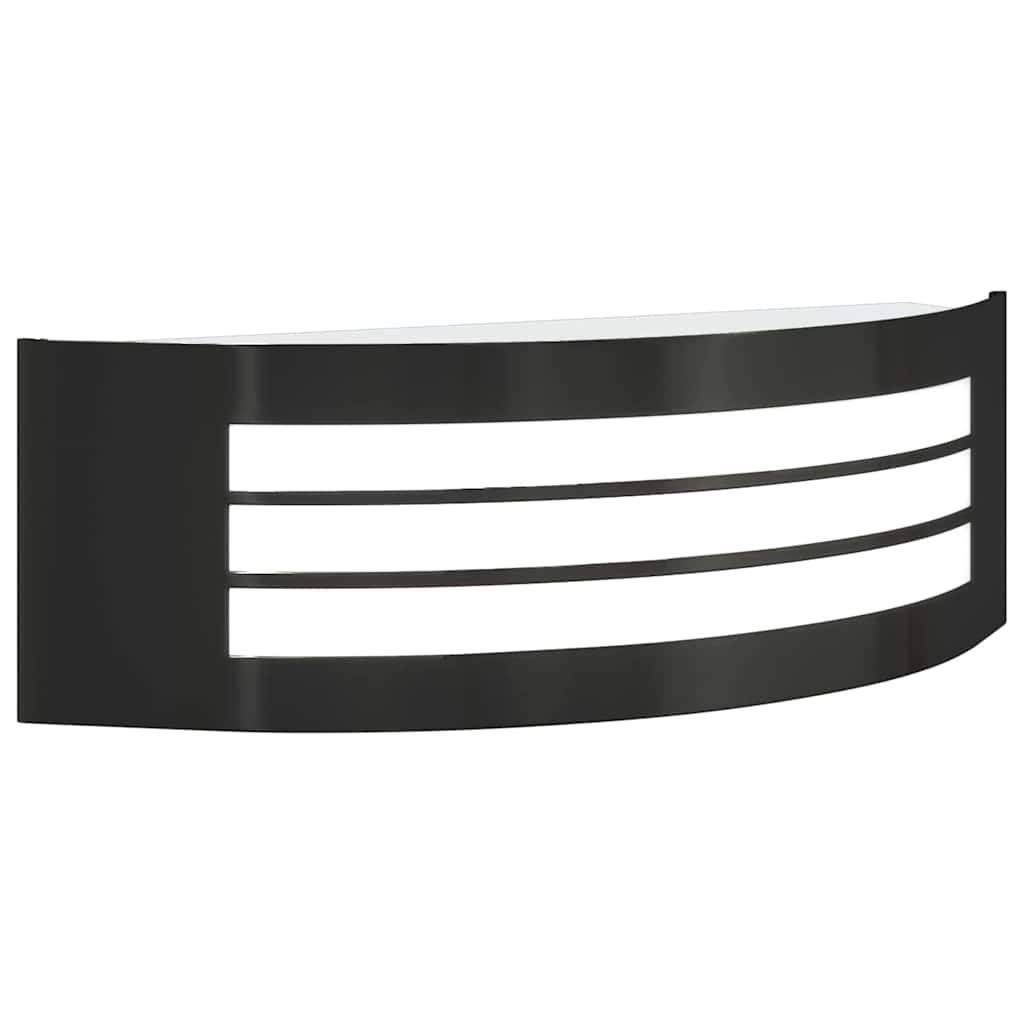 Outdoor Wall Light Black 32 x 10 x 10 cm Stainless Steel and Plastic