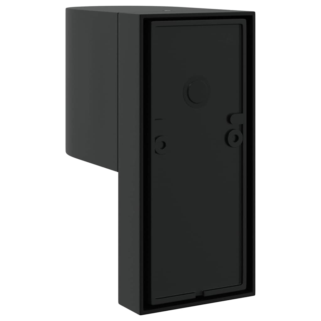 Applique murale extérieure noire 12 x 7 x 15 cm acier inoxydable