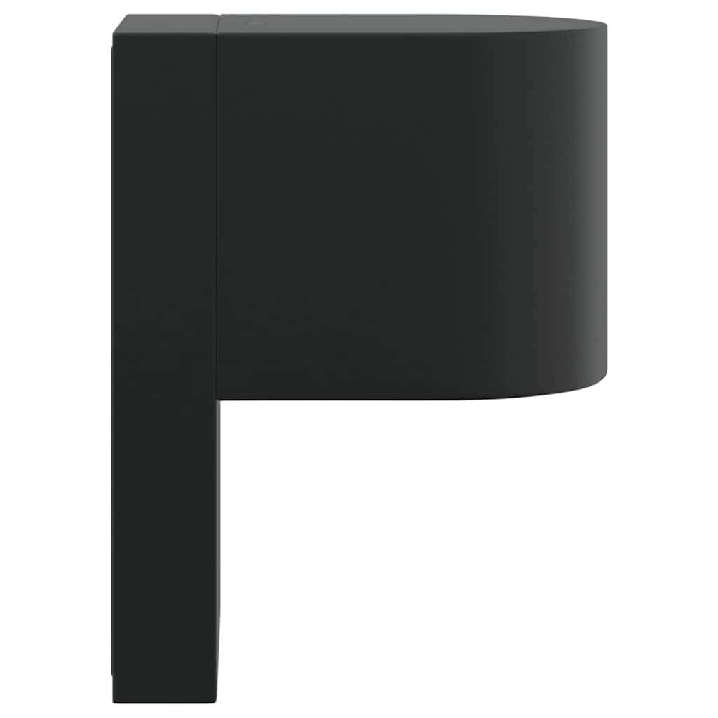 Applique murale extérieure noire 12 x 7 x 15 cm acier inoxydable