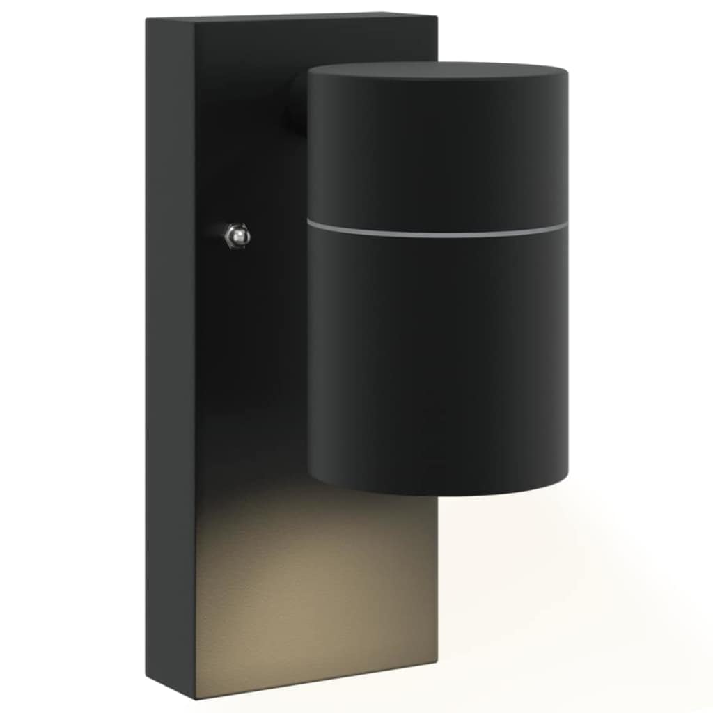 Außenwandleuchte 2 pcs Schwarz 6,5 x 10,5 x 16 cm