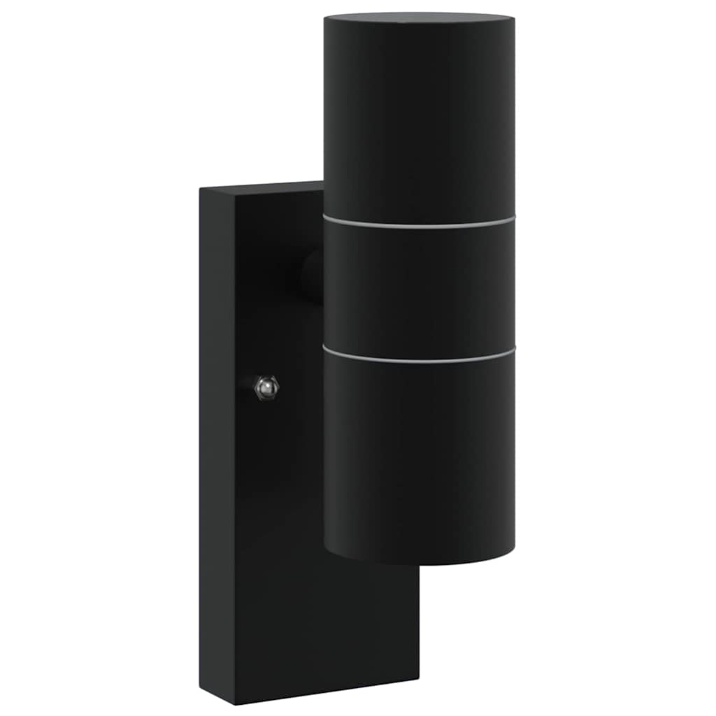 Außenwandleuchte 2 pcs Schwarz 7 x 10 x 22 cm