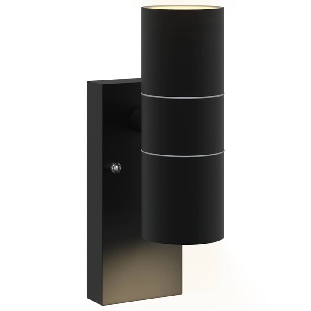 Außenwandleuchte 2 pcs Schwarz 7 x 10 x 22 cm