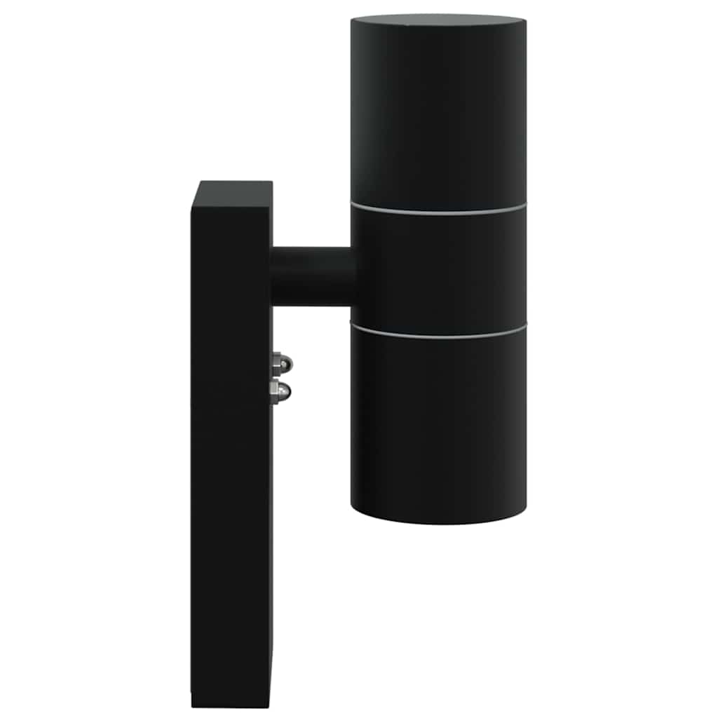 Außenwandleuchte 2 pcs Schwarz 7 x 10 x 22 cm