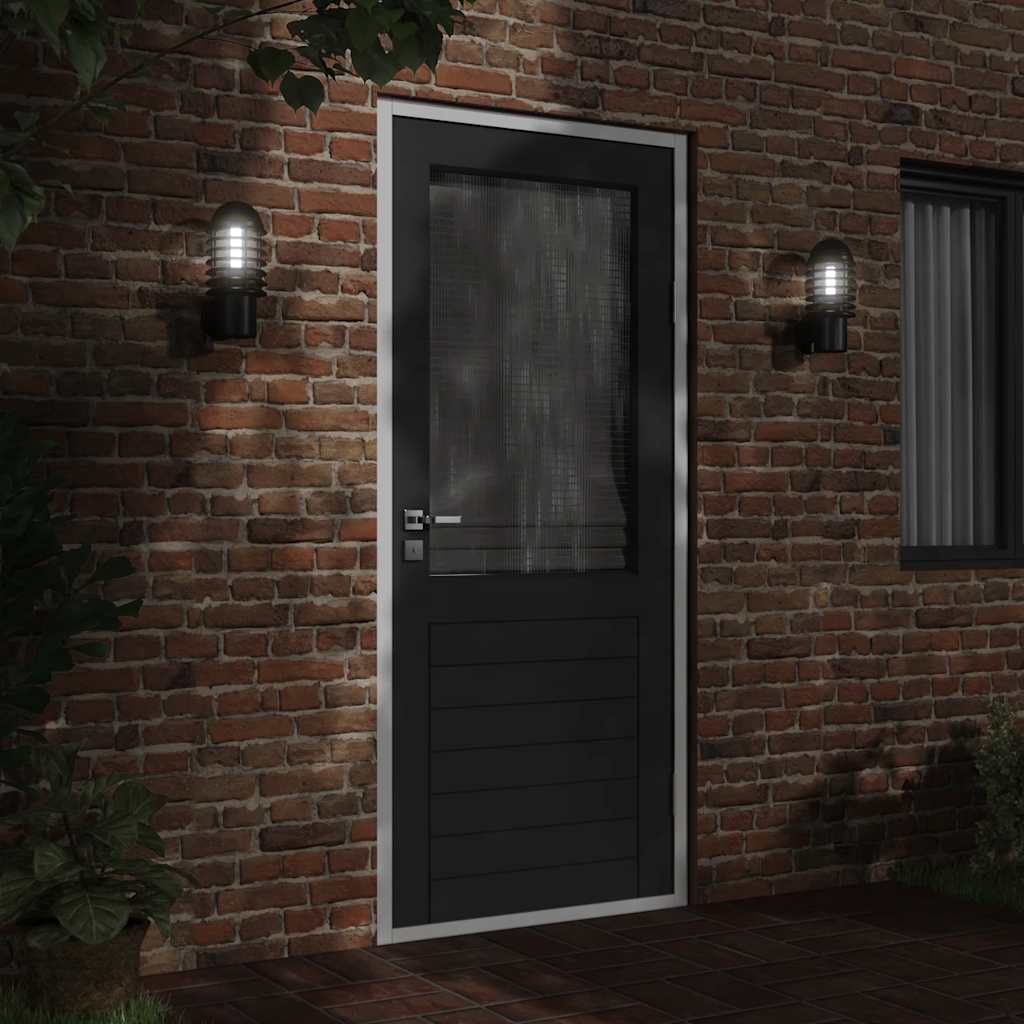 Outdoor Wall Lights, 2 pcs, Black Stainless Steel