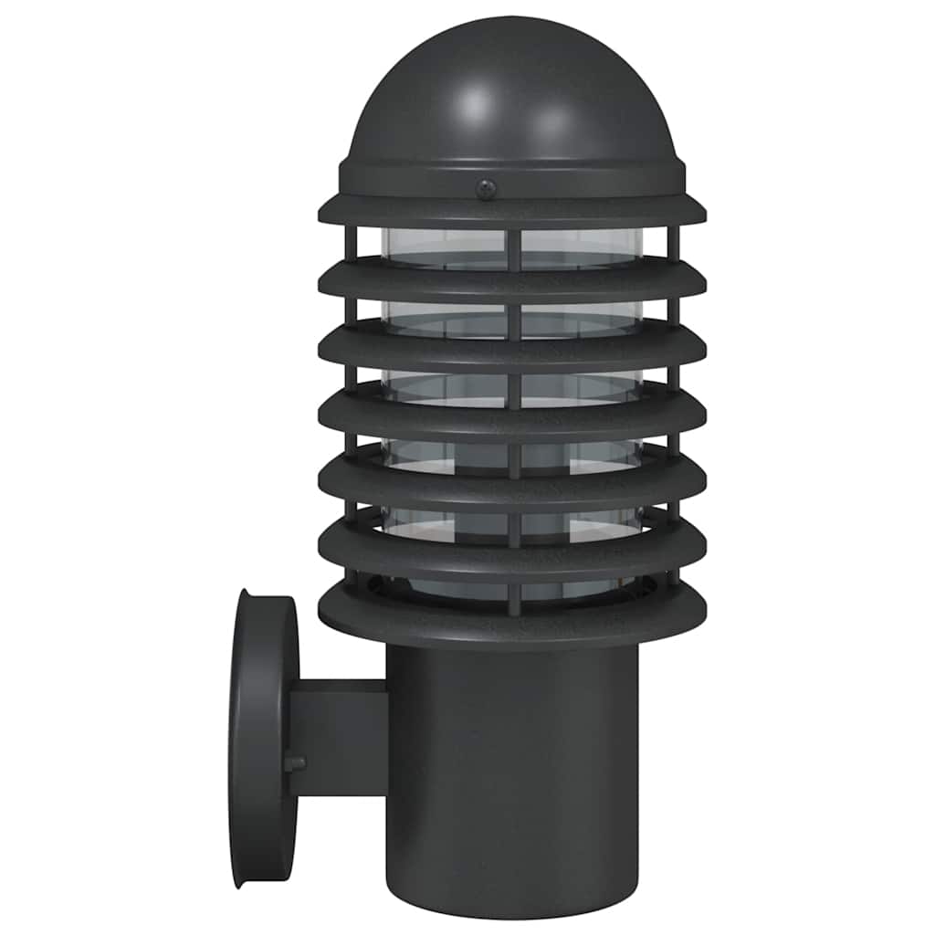 Outdoor Wall Lights, 2 pcs, Black Stainless Steel