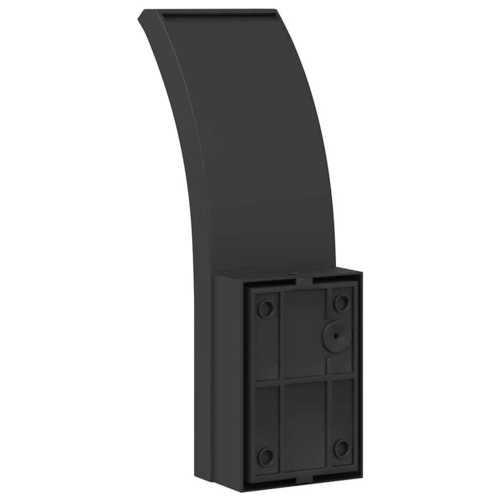 Appliques murales LED d'extérieur 2 pcs. Noir Aluminium moulé sous pression