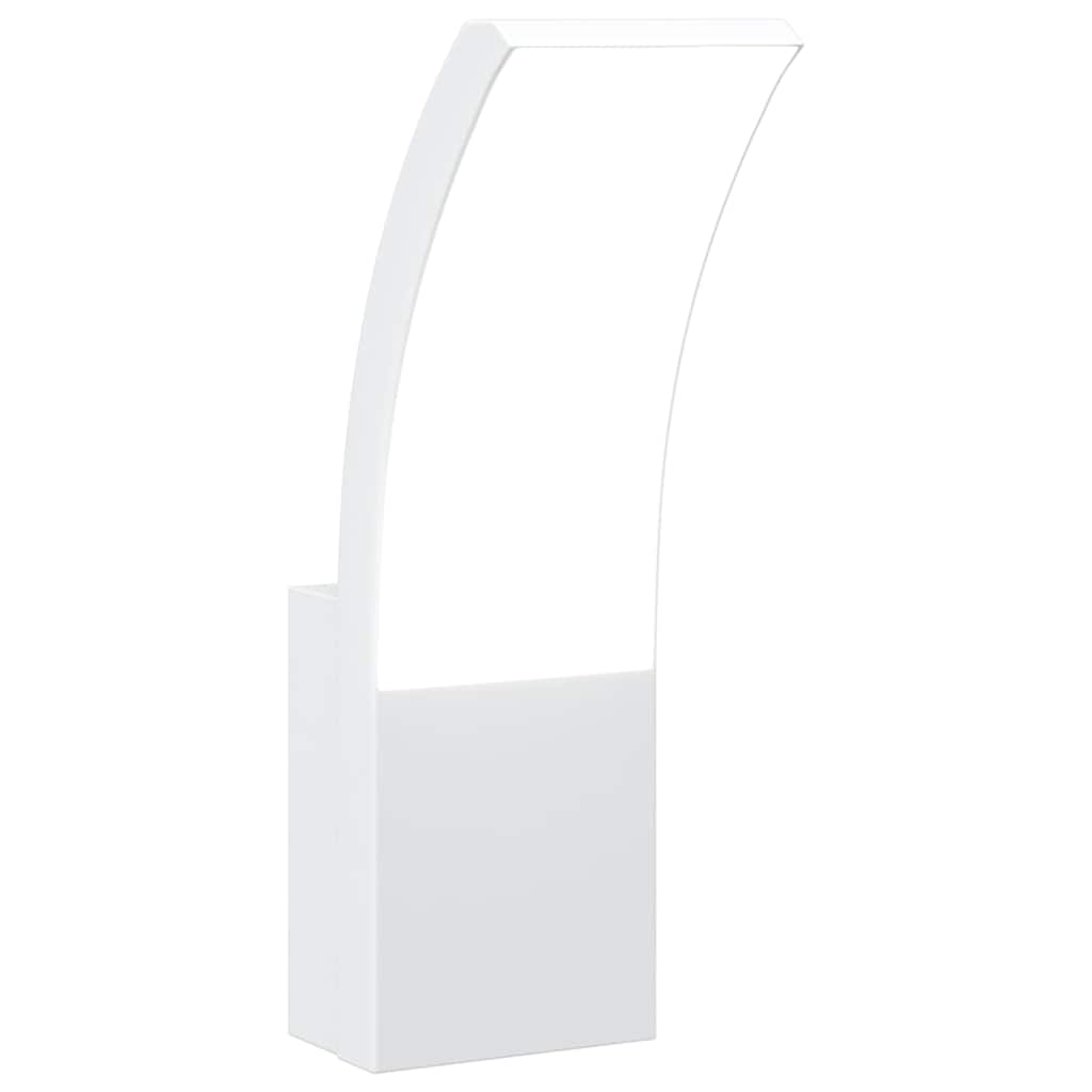 LED Outdoor Wall Light White Die-cast Aluminum