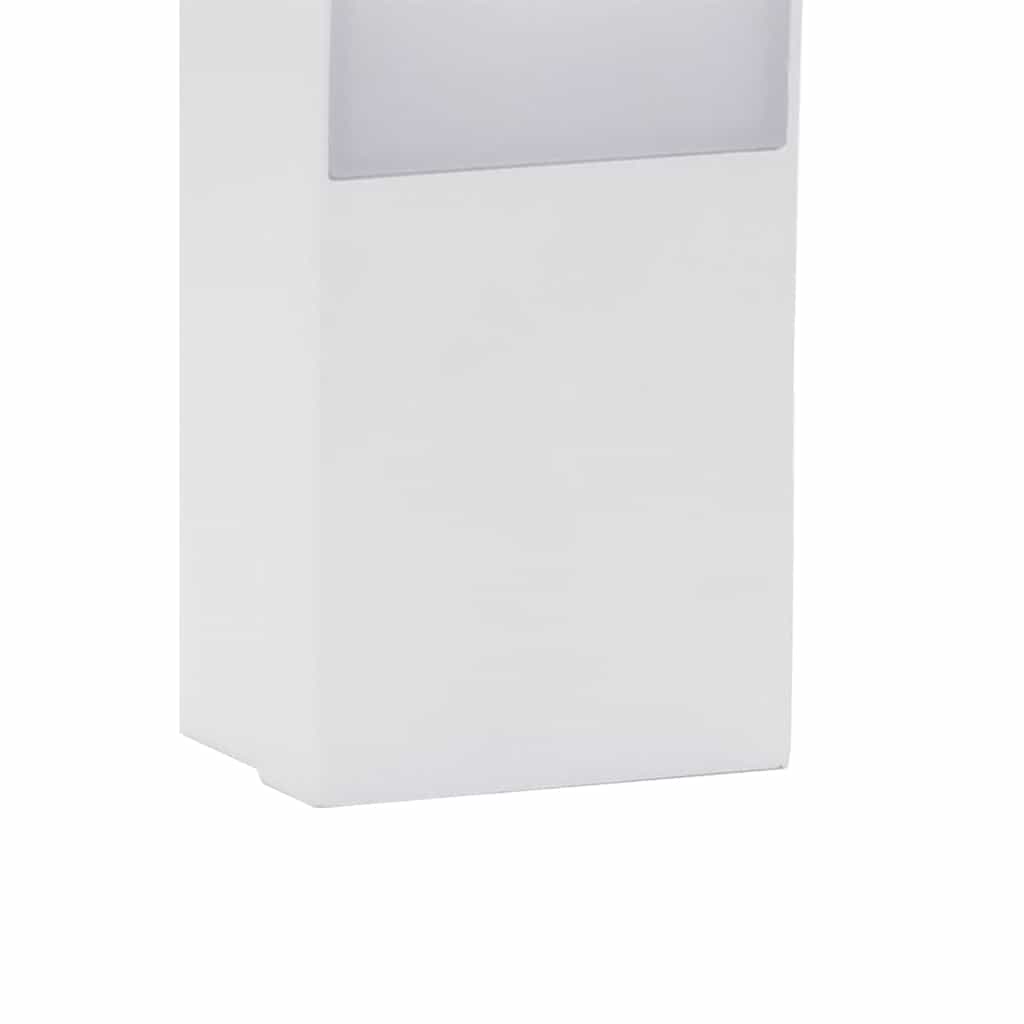LED Outdoor Wall Lights 2 pcs. White Die-Cast Aluminum