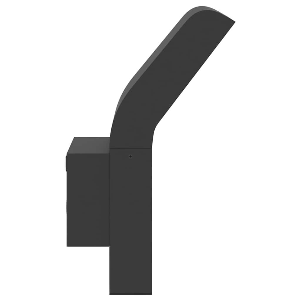 LED Outdoor Wall Lights 2 pcs. Black Die-cast Aluminum