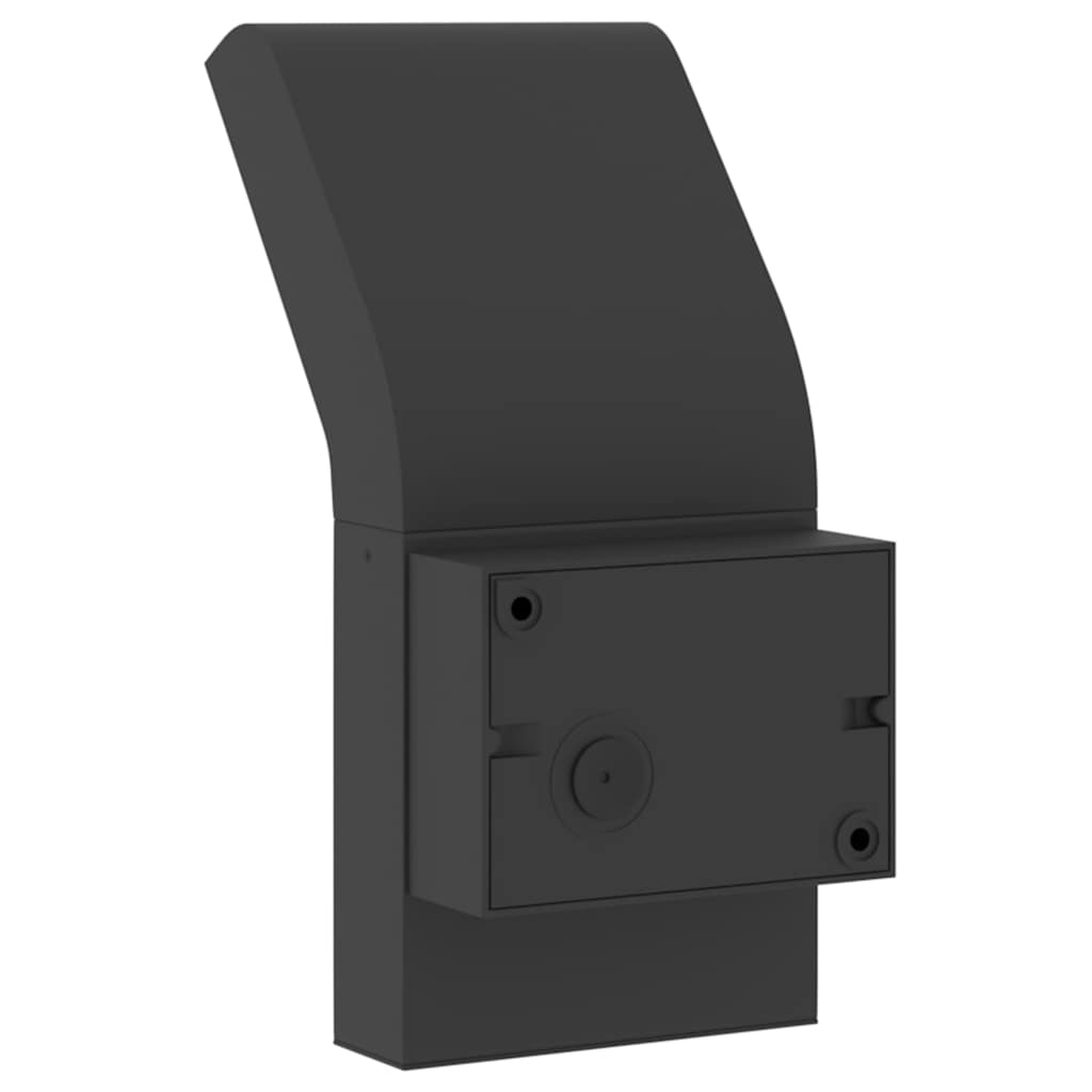 LED Outdoor Wall Lights 2 pcs. Black Die-cast Aluminum