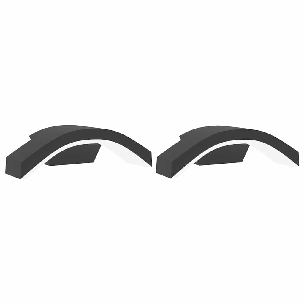 LED Outdoor Wall Lights 2 pcs. Black Die-cast Aluminum