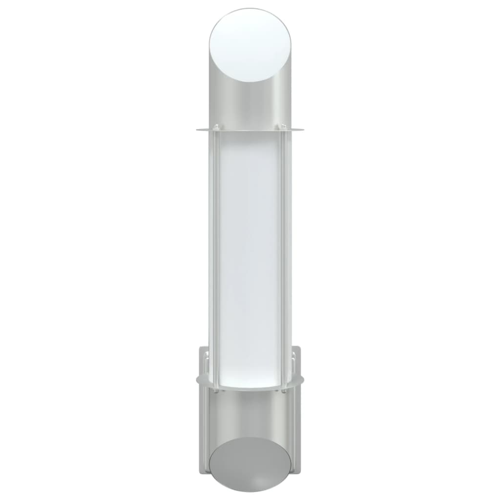 Outdoor wall lights 2 pcs. Silver stainless steel