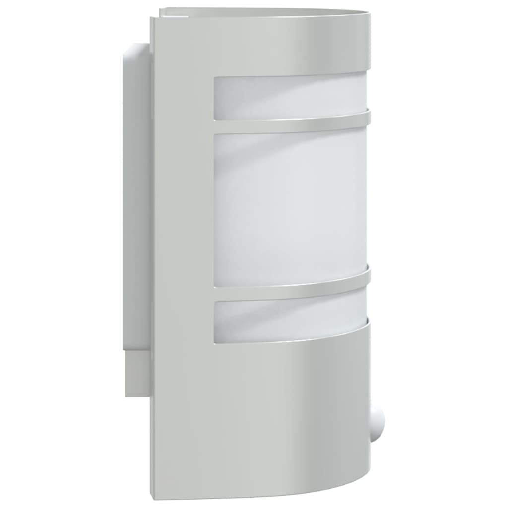 Outdoor Wall Lights with Motion Sensor 2 pcs. Silver Stainless Steel