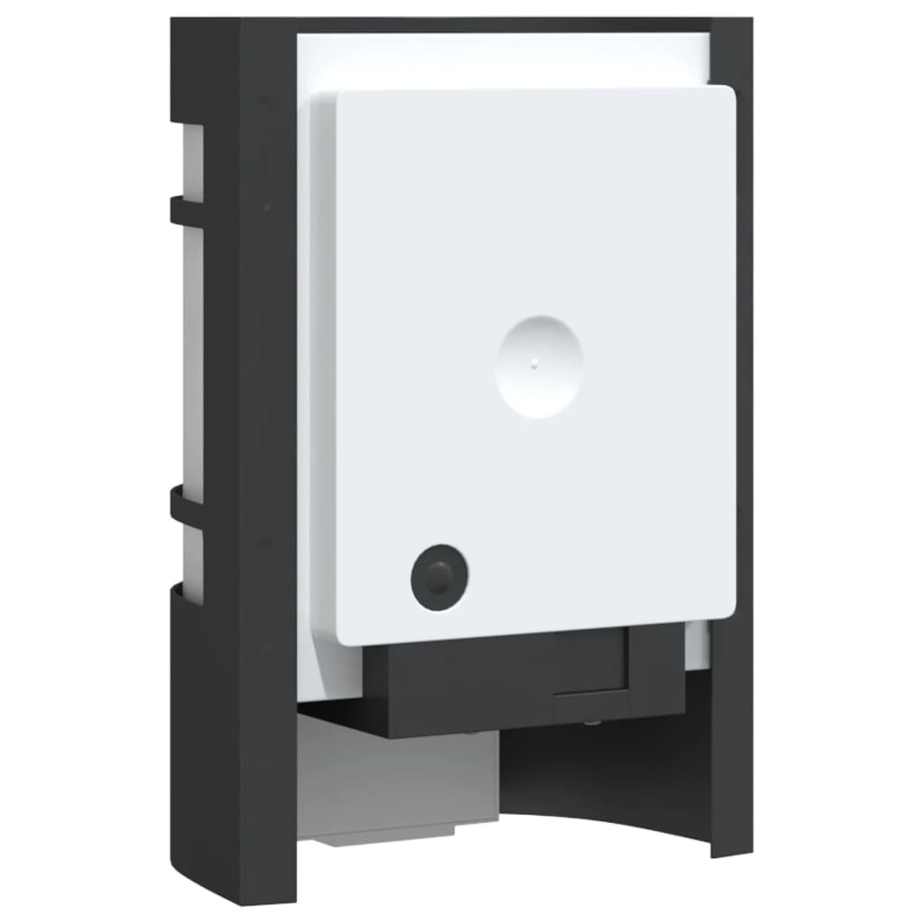 Outdoor Wall Light with Motion Sensor Black Stainless Steel