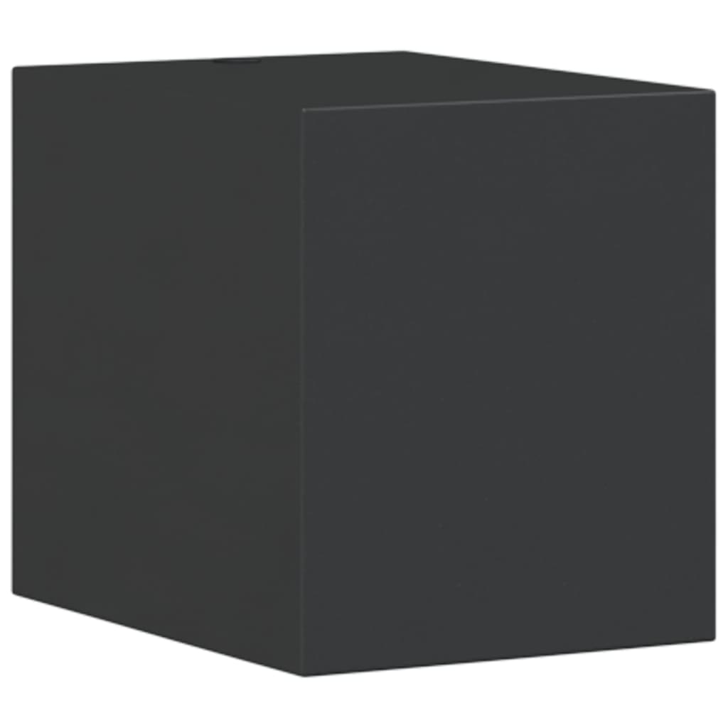 Applique murale extérieure noire en aluminium moulé sous pression