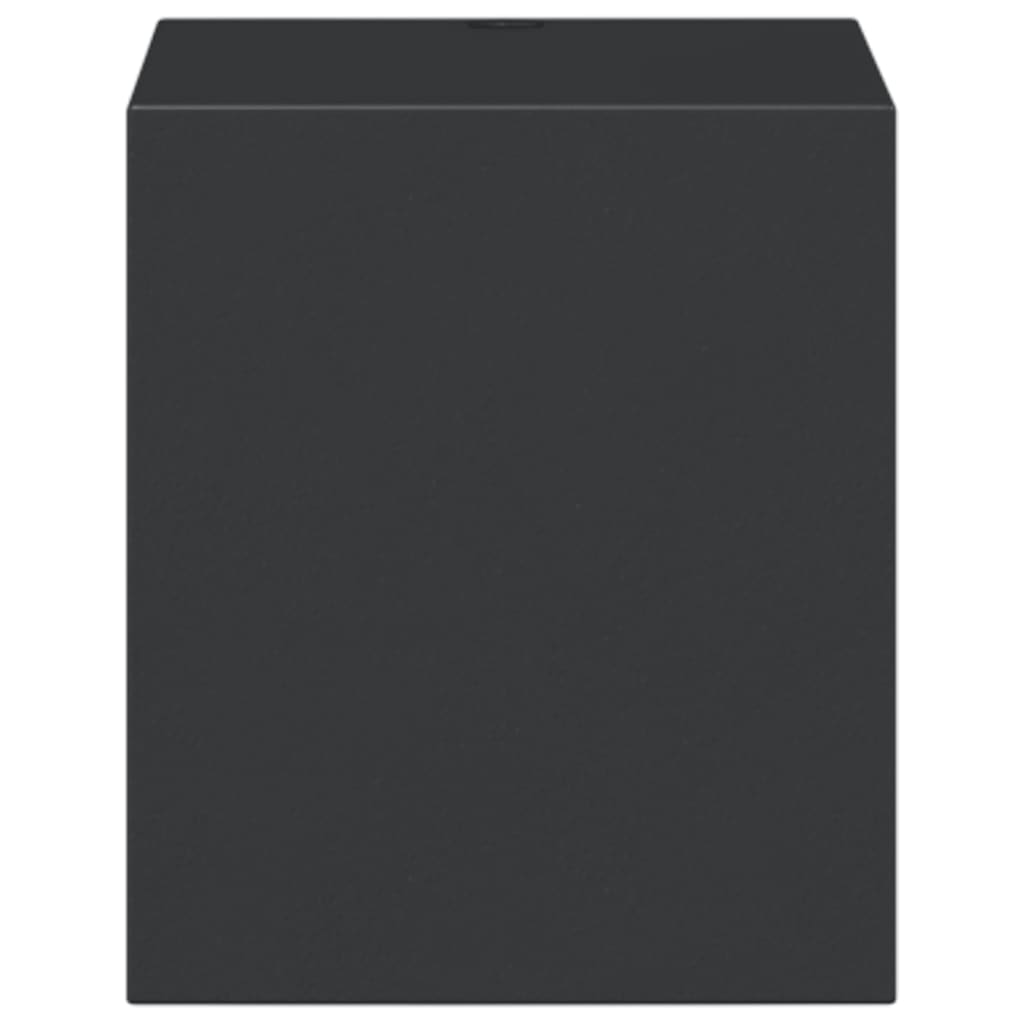 Outdoor wall lights, 2 pcs, black die-cast aluminum