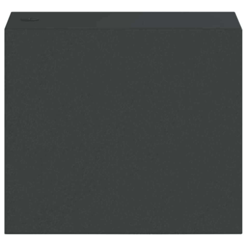 Outdoor wall lights, 2 pcs, black die-cast aluminum