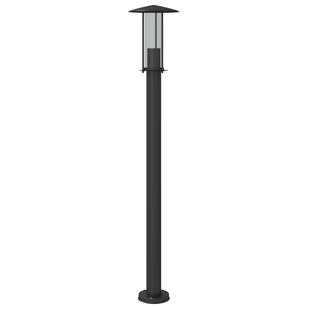 Path lights 3 pcs. Black 100 cm Stainless steel