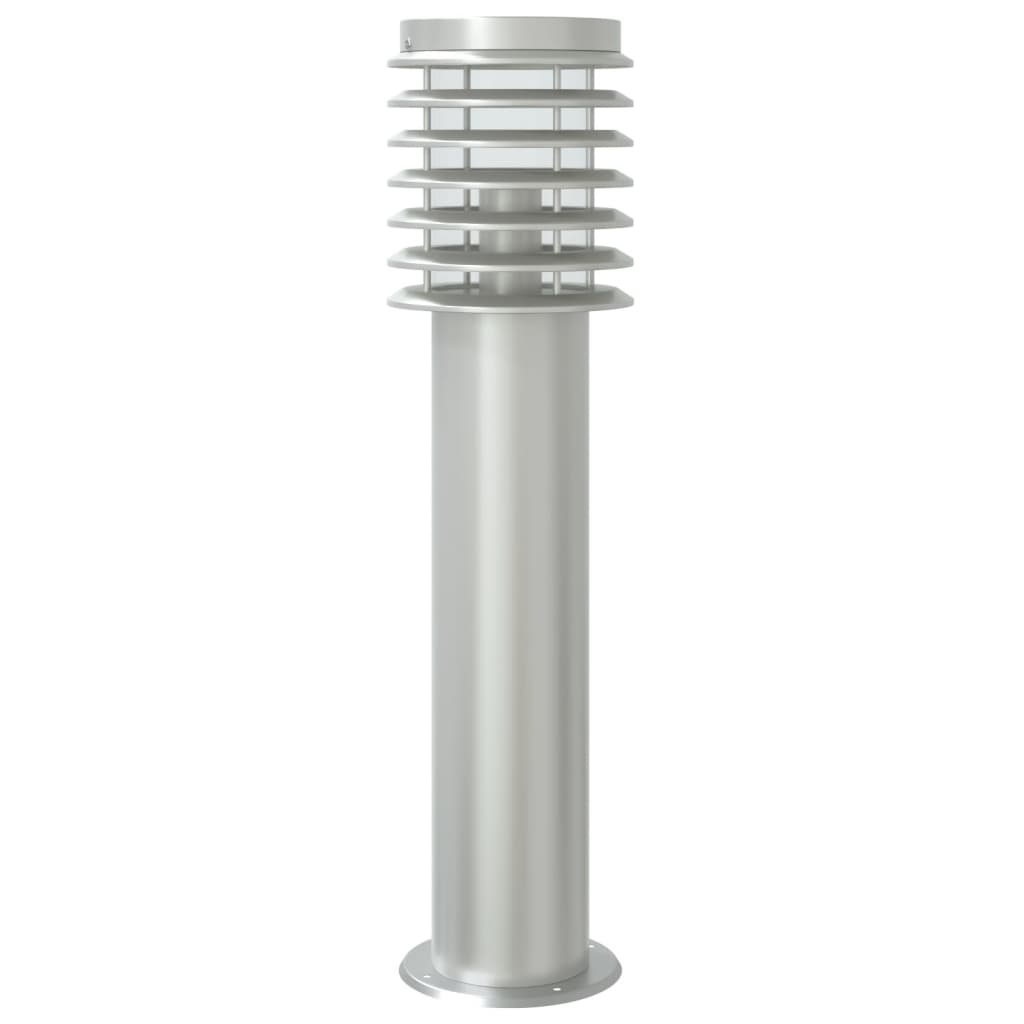 Borne lumineuse avec détecteur de mouvement Argent 60 cm Acier inoxydable