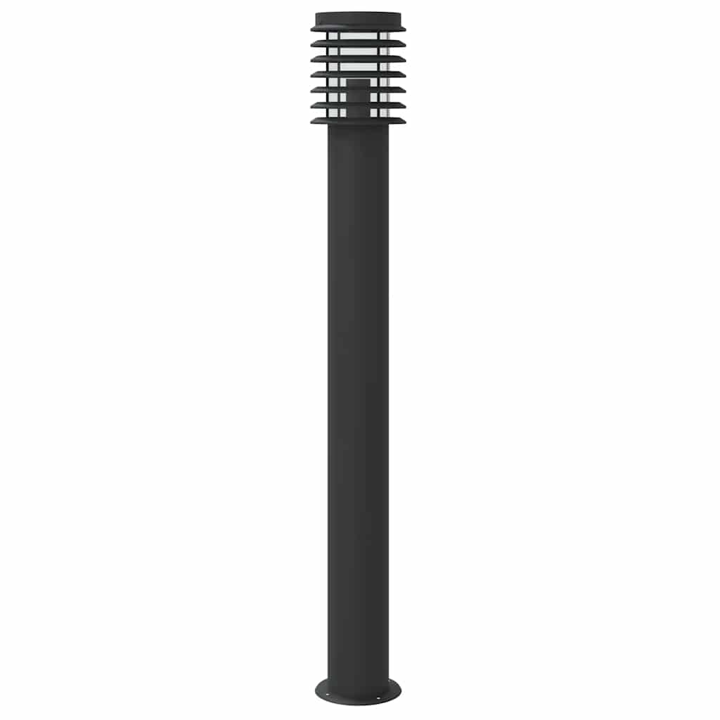 Wegeleuchten mit Bewegungsmelder 3 Stk. Schwarz 110cm Edelstahl