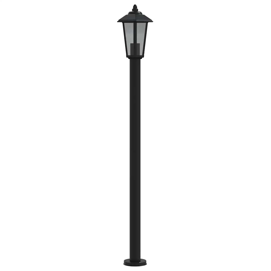 Path lights 3 pc. Black 120 cm Stainless steel
